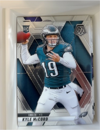 2025 Panini Mosaic #352 Kyle McCord Silver Prizm Rookie — front