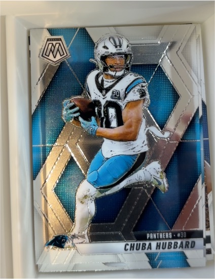 2025 Panini Mosaic #30 Chuba Hubbard — front