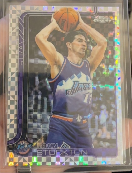2025-26 Topps Chrome #250 John Stockton — front