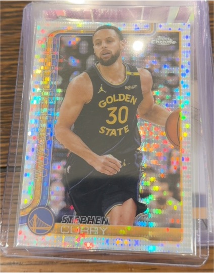 2025-26 Topps Chrome #201 Stephen Curry — front
