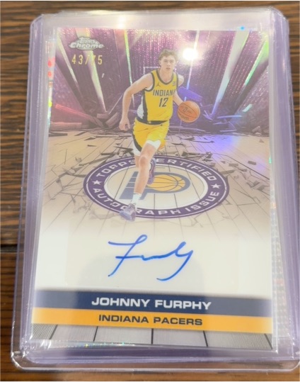 2025-26 Topps Chrome #43 Johnny Furphy — front