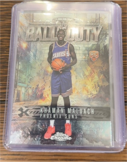 2025-26 Topps Chrome #BD-25 Khaman Maluach Ball of Duty — front