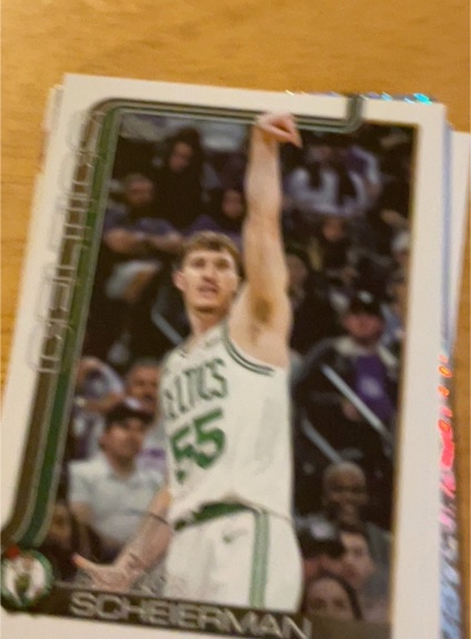 2025-26 Topps #5 Baylor Scheierman Boston Celtics — front