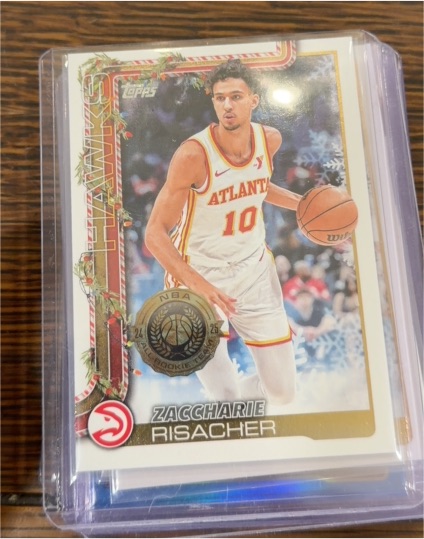 2025-26 Topps Holiday #H49 Zaccharie Risacher — front