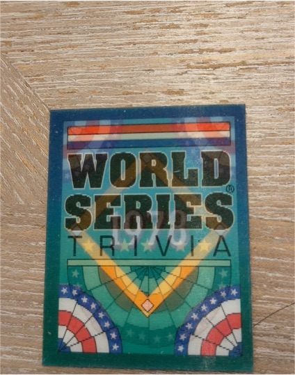 1991 Score World Series Trivia — front