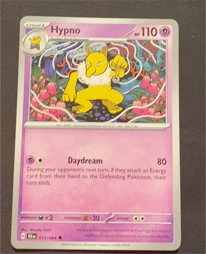 2024 Pokémon Scarlet & Violet Shrouded Fable #017 Hypno — front