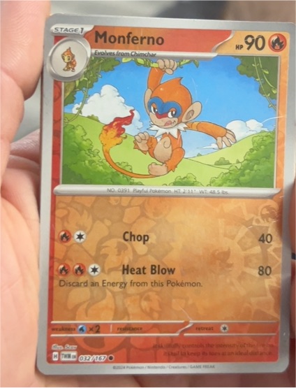 2024 Pokémon SV06: Twilight Masquerade #032 Monferno — front