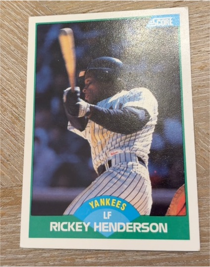 1989 Score #70 Rickey Henderson — front
