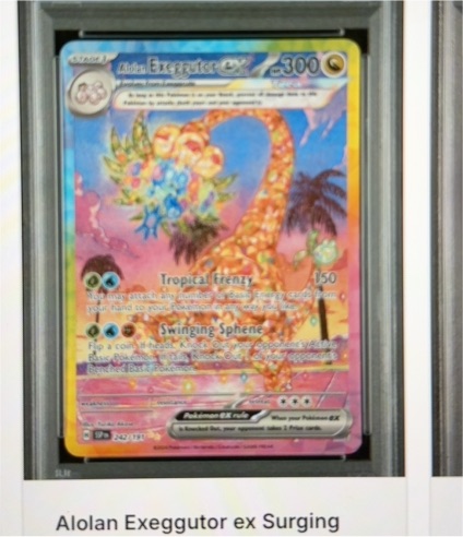 2024 Pokemon Surging Sparks #242 Alolan Exeggutor ex — front