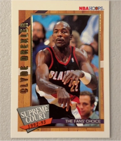 1992-93 Hoops Supreme Court #SC5 Clyde Drexler — front