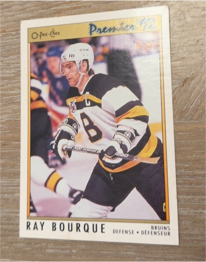 1991-92 O-Pee-Chee Premier #119 Ray Bourque Boston Bruins — front