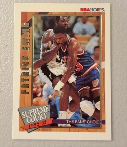 1992-93 Hoops Supreme Court #SC4 Patrick Ewing — front