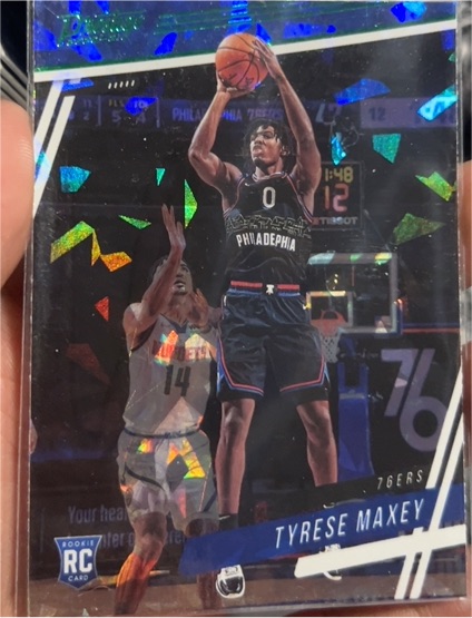 2020-21 Panini Chronicles Prestige #59 Tyrese Maxey — front