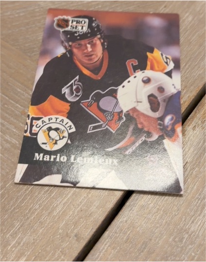 1991-92 Pro Set #581 Mario Lemieux — front