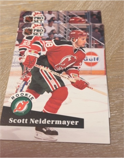 1991-92 Pro Set #547 Scott Niedermayer Rookie — front
