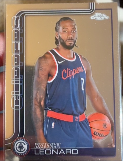 2025-26 Topps Chrome Kawhi Leonard — front