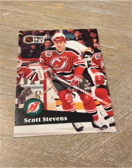 1991-92 Pro Set #423 Scott Stevens — front
