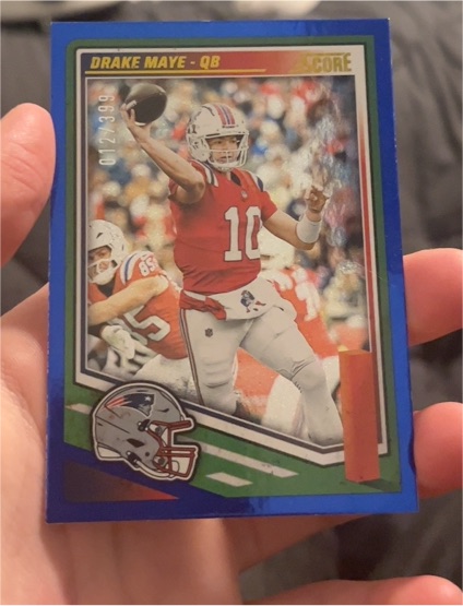 2025 Score #173 Drake Maye — front