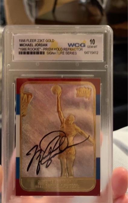 1998 Fleer 23KT Gold Michael Jordan — front