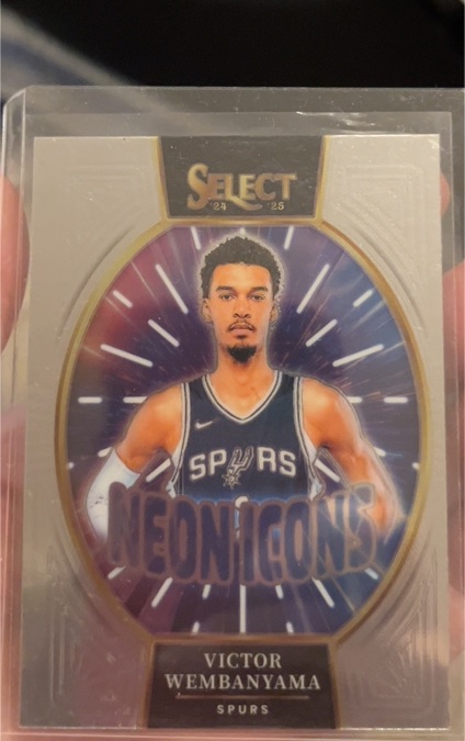 2024-25 Panini Select Neon Icons #23 Victor Wembanyama — front