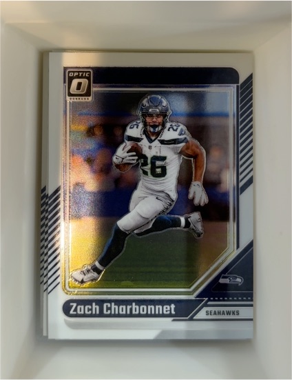 2024 Donruss Optic #179 Zach Charbonnet — front
