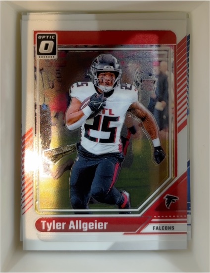 2024 Panini Donruss Optic #9 Tyler Allgeier — front