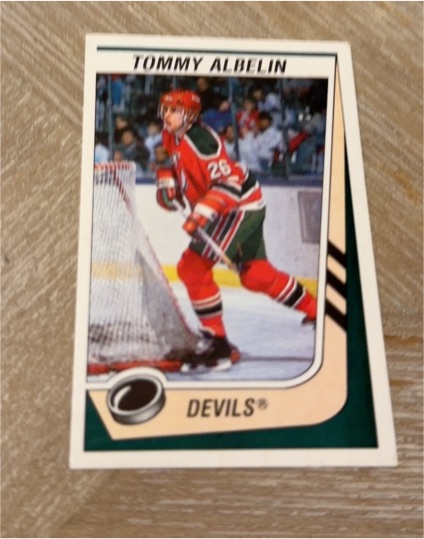 1989-90 Panini Stickers #257 Tommy Albelin — front