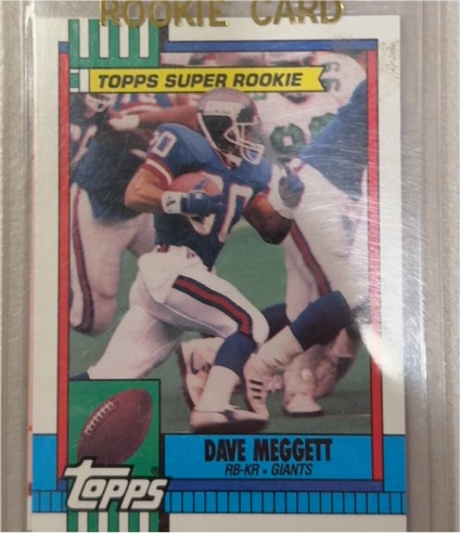 1990 Topps #49 Dave Meggett — front
