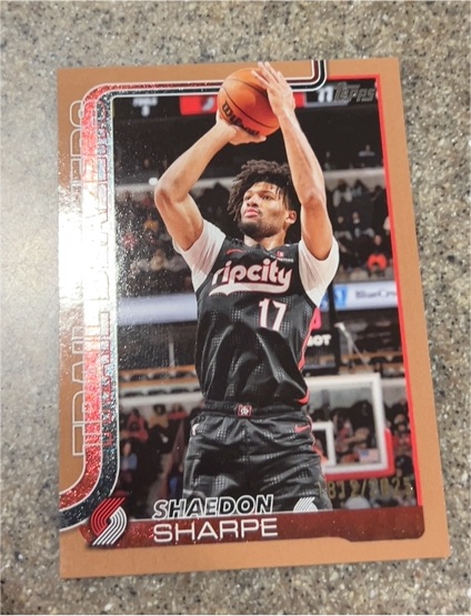 2025-26 Topps #127 Shaedon Sharpe — front
