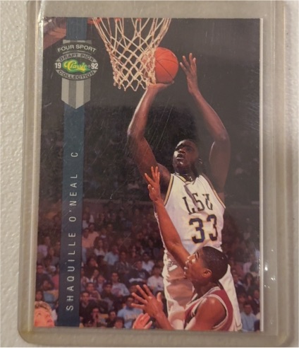 1992 Classic Four Sport #1 Shaquille O'Neal — front