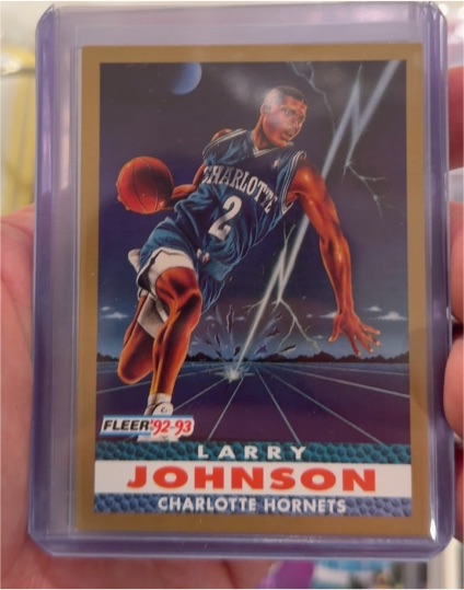 1992-93 Fleer #253 Larry Johnson — front