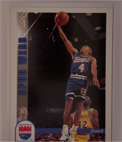 1992-93 NBA Hoops #203 Spud Webb — front