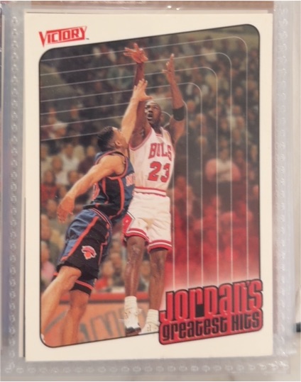 1999-00 Upper Deck Victory #429 Michael Jordan Jordan's Greatest Hits — front