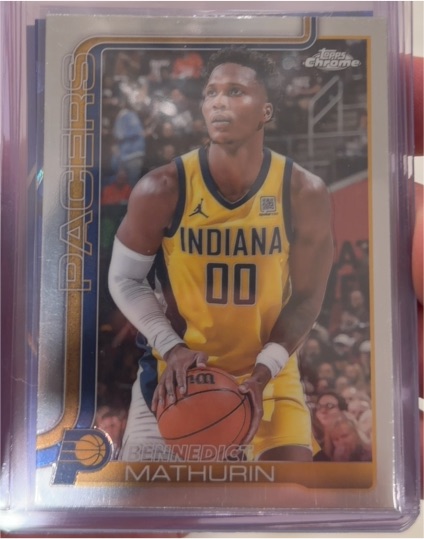 2025-26 Topps Chrome #93 Bennedict Mathurin Indiana Pacers — front