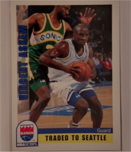1992-93 NBA Hoops #459 Vincent Askew — front