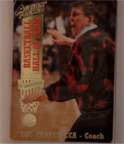 1993 Action Packed Hall of Fame #14 Lou Carnesecca — front