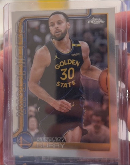 2025-26 Topps Chrome #201 Stephen Curry — front