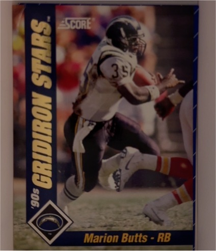 1992 Score Gridiron Stars #23 Marion Butts — front
