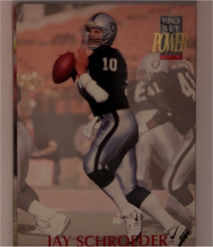 1992 Pro Set Power #110 Jay Schroeder — front