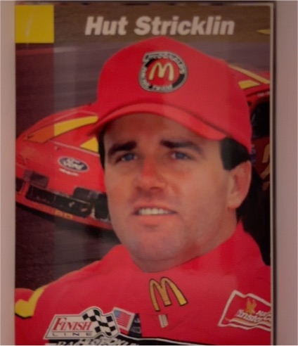 1993 Pro Set Finish Line #180 Hut Stricklin — front