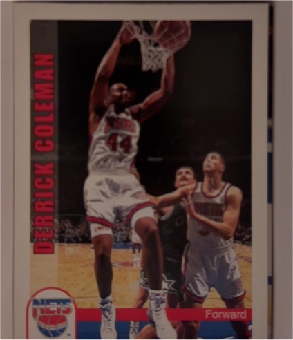 1992-93 Hoops #147 Derrick Coleman — front
