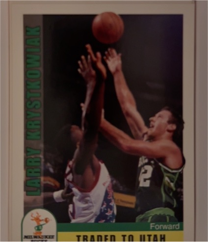 1992-93 Hoops #129 Larry Krystkowiak — front