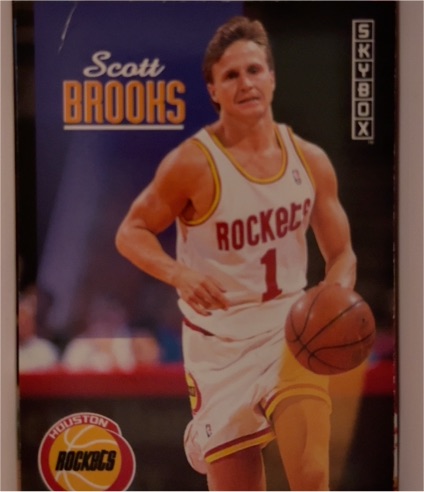 1992-93 SkyBox #343 Scott Brooks Houston Rockets — front