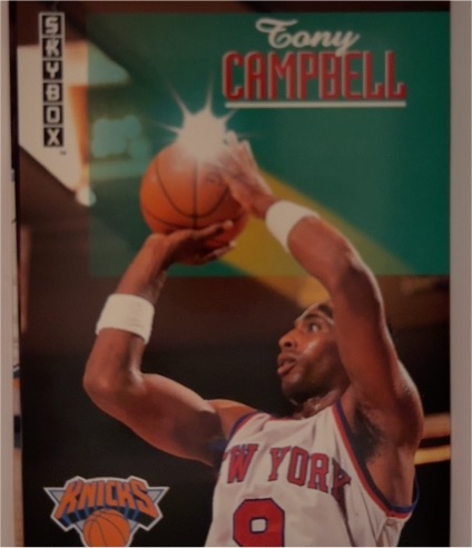 1992-93 SkyBox #374 Tony Campbell — front