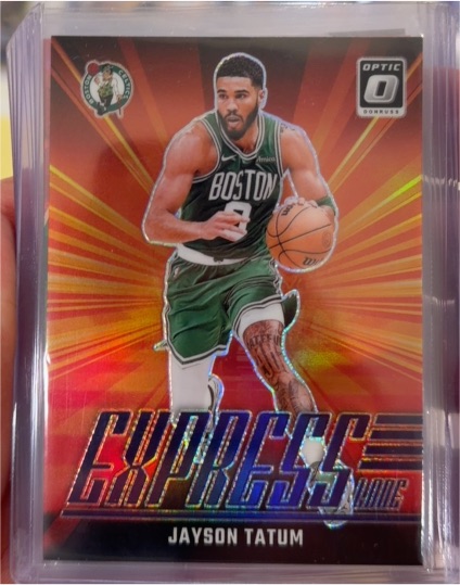2024-25 Donruss Optic #9 Jayson Tatum Express Lane — front