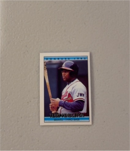 1992 Donruss Cracker Jack Mini #26 Terry Pendleton — front