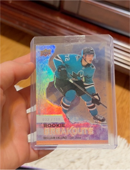 2021-22 Upper Deck Rookie Breakouts #RB4 William Eklund — front