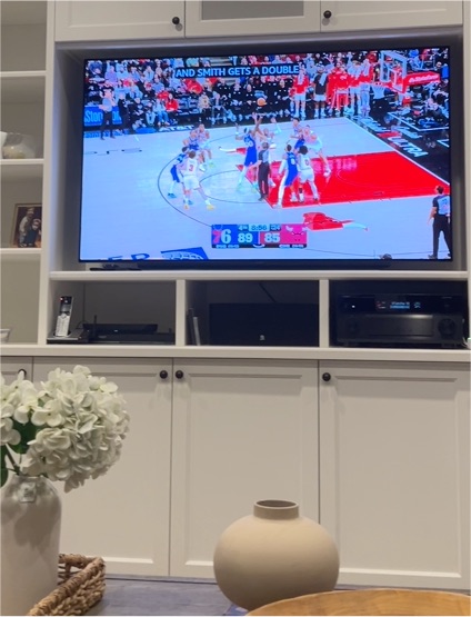 2023 NBA Basketball Game Screen Philadelphia 76ers vs Chicago Bulls — front