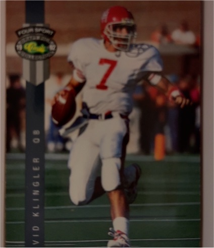 1992 Classic Four Sport #77 David Klingler — front