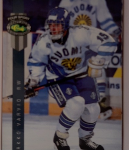1992 Classic Four Sport #179 Jarkko Varvio — front